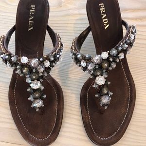 Prada Crystal Sandals